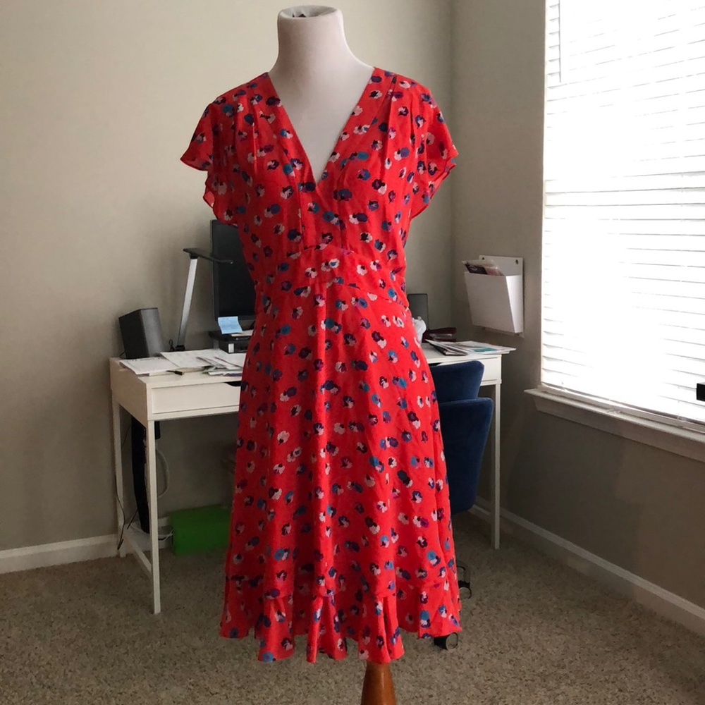 🌹 Rebecca Taylor Dress Size 4 Silk 100%